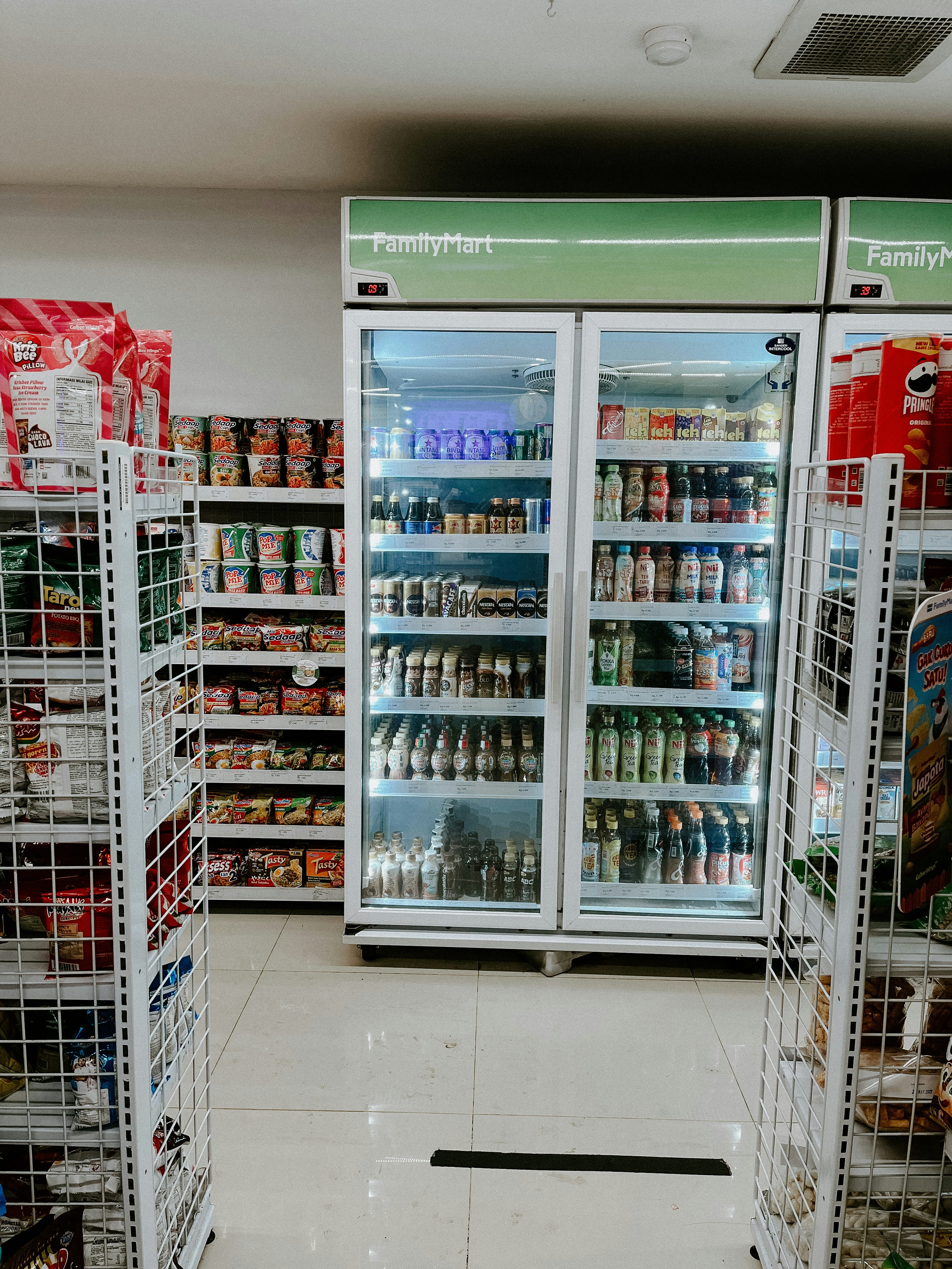 Cheese on retail shelf