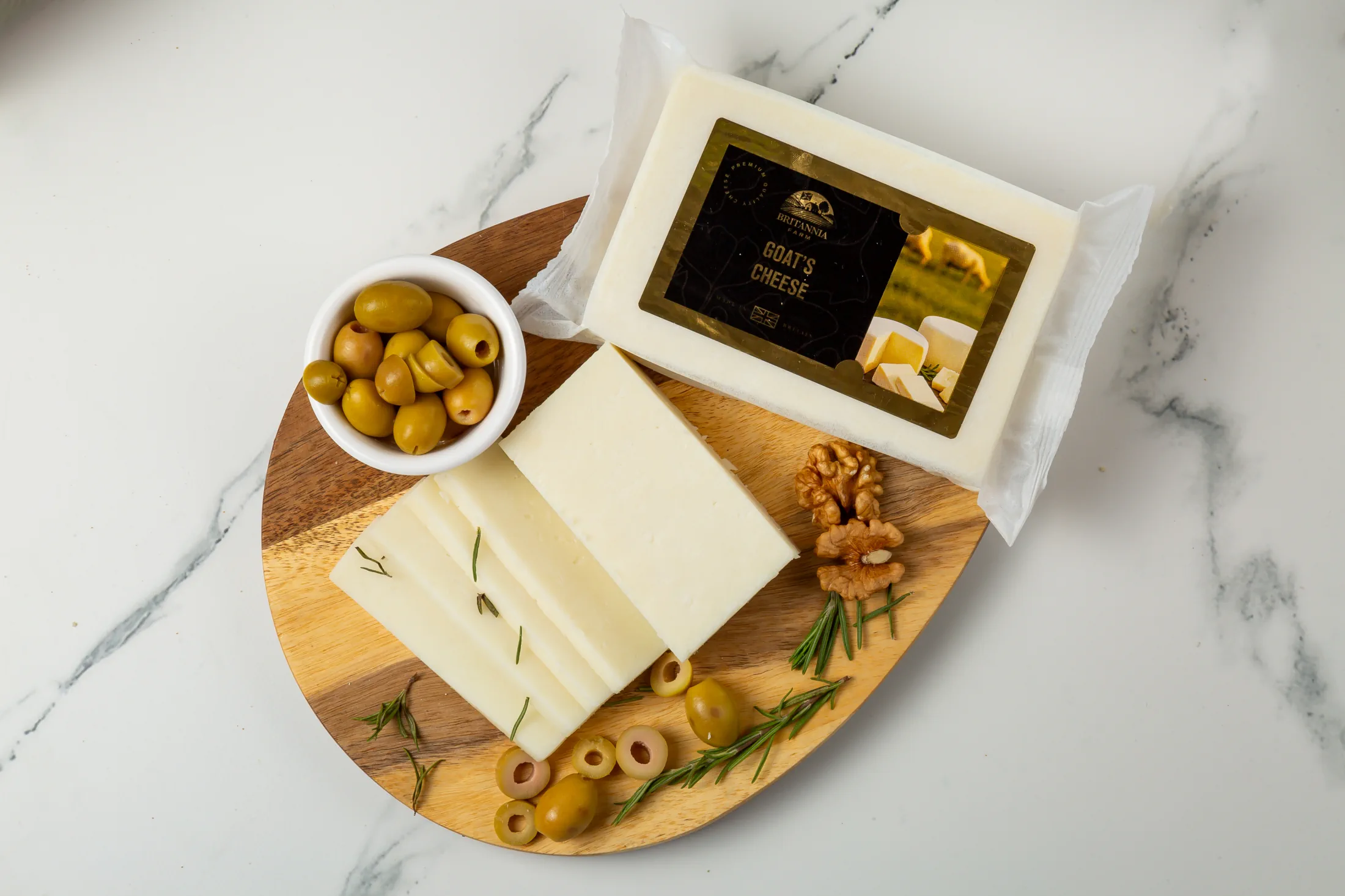 Fresh goat’s milk cheese – soft, creamy, and lightly tangy